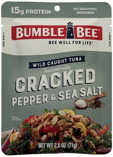 (image for) BUMBLE BEE TUNA CRACKED PEPPER & SEA SALT