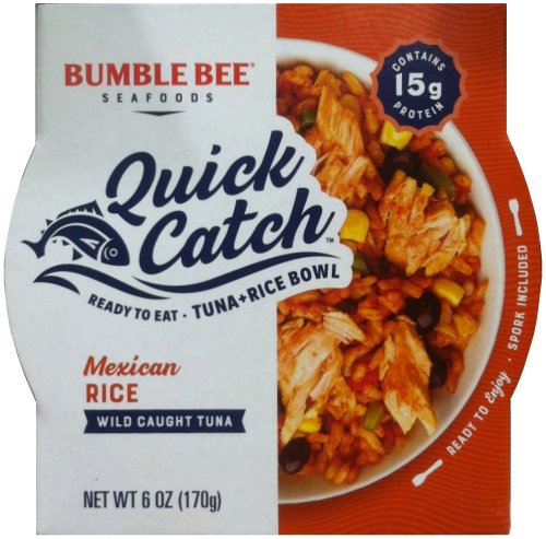 (image for) BUMBLE BEE QUICK CATCH TUNA MEXICAN RICE BOWL