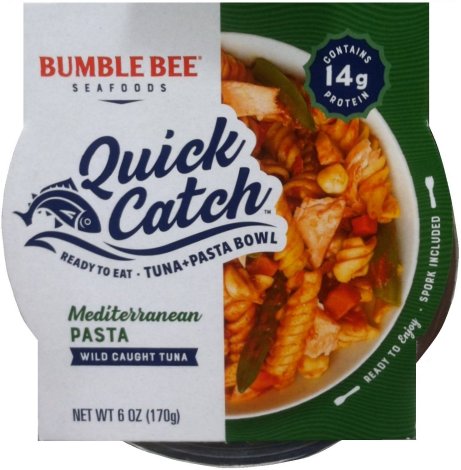 (image for) BUMBLE BEE QUICK CATCH TUNA MEDITERRANEAN PASTA BOWL