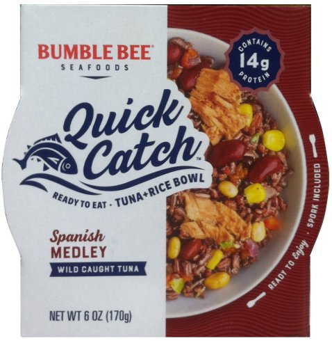 (image for) BUMBLE BEE QUICK CATCH TUNA SPANISH MEDLEY RICE BOWL