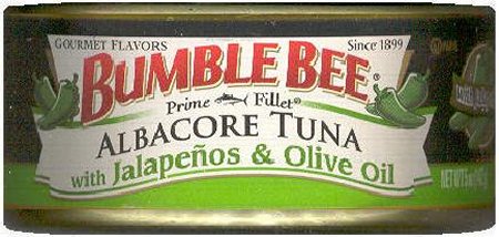 (image for) BUMBLE BEE ALBACORE TUNA WITH JALAPENOS & OLIVE OIL