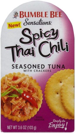 (image for) BUMBLE BEE SPICY THAI CHILI SEASONED TUNA WITH CRACKERS