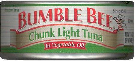 (image for) BUMBLE BEE CHUNK LIGHT TUNA IN VEGETABLE OIL