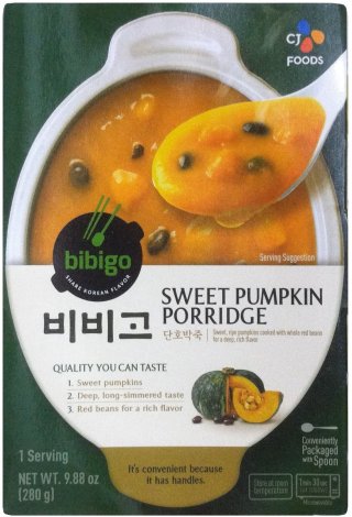 (image for) CJ FOODS BIBIGO SWEET PUMPKIN PORRIDGE WITH WHOLE RED BEANS