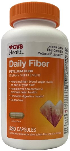 (image for) CVS HEALTH DAILY FIBER PSYLLIUM HUSK DIETARY SUPPLEMENT