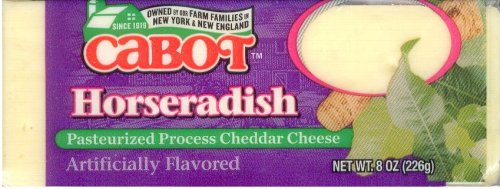 (image for) CABOT HORSERADISH FLAVORED CHEDDAR CHEESE