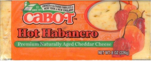 (image for) CABOT HOT HABANERO PREMIUM NATURALLY AGED CHEDDAR CHEESE