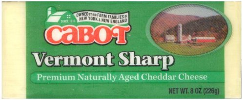 (image for) CABOT VERMONT SHARP PREMIUM NATURALLY AGED CHEDDAR CHEESE