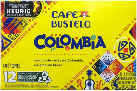 (image for) CAFE' BUSTELO 100% COLOMBIAN MEDIUM ROAST COFFEE K-CUP