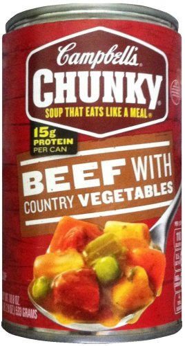 (image for) CAMPBELL'S CHUNKY BEEF WITH COUNTRY VEGETABLES SOUP