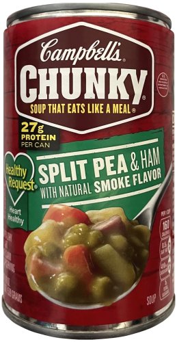 (image for) CAMPBELL'S CHUNKY SPLIT PEA & HAM WITH NATURAL SMOKE FLAVOR