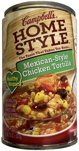 (image for) CAMPBELL'S HOME STYLE MEXICAN-STYLE CHICKEN TORTILLA SOUP