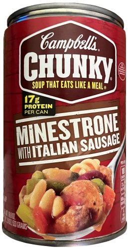 (image for) CAMPBELL'S CHUNKY MINESTRONE WITH ITALIAN SAUSAGE SOUP