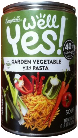 (image for) CAMPBELL'S WELL YES! GARDEN VEGETABLE WITH PASTA SOUP