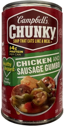 (image for) CAMPBELL'S CHUNKY CHICKEN AND SAUSAGE GUMBO