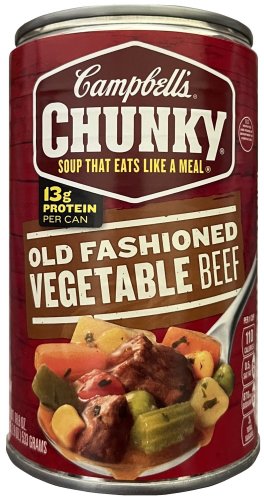 (image for) CAMPBELL'S CHUNKY OLD FASHIONED VEGETABLE BEEF SOUP