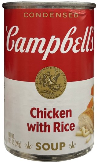 (image for) CAMPBELL'S CONDENSED CHICKEN WITH RICE SOUP