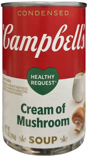 (image for) CAMPBELL'S CONDENSED CREAM OF MUSHROOM SOUP