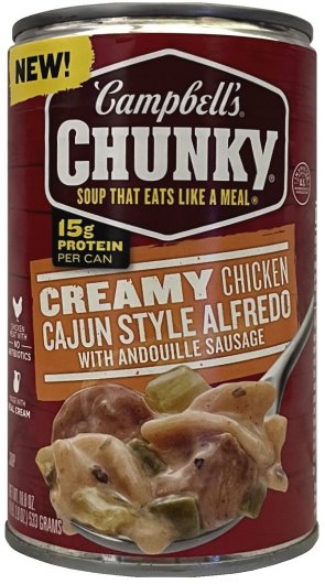 (image for) CAMPBELL'S CHUNKY CREAMY CHICKEN CAJUN STYLE WITH ANDOUILLE SAUSAGE