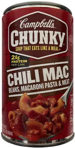 (image for) CAMPBELL'S CHUNKY CHILI MAC BEANS MACARONI PASTA & MEAT