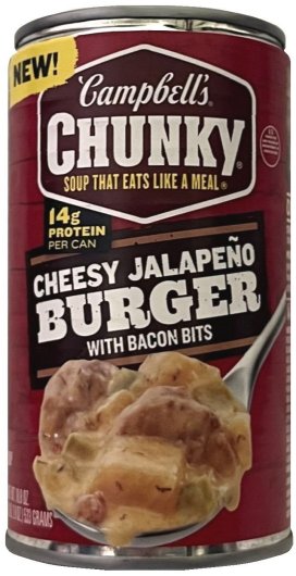 (image for) CAMPBELL'S CHUNKY CHEESY JALAPENO BURGER WITH BACON BITS SOUP