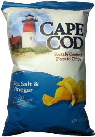 (image for) CAPE COD KETTLE COOKED POTATO CHIPS SEA SALT & VINEGAR