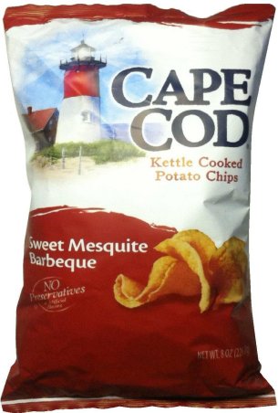 (image for) CAPE COD KETTLE COOKED POTATO CHIPS SWEET MESQUITE BARBEQUE