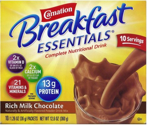 (image for) CARNATION BREAKFAST ESSENTIALS REAL MILK CHOCOLATE