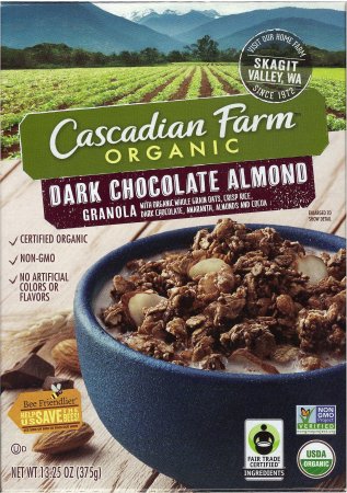 (image for) CASCADIAN FARM ORGANIC DARK CHOCOLATE ALMOND GRANOLA