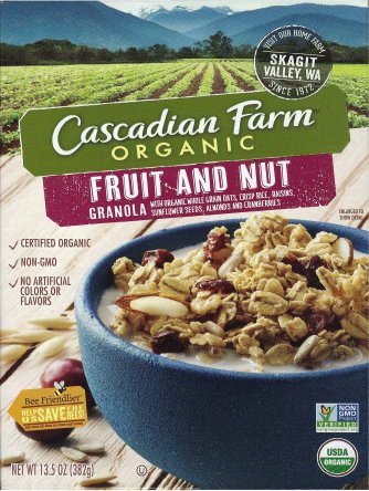 (image for) CASCADIAN FARM FRUIT AND NUT GRANOLA