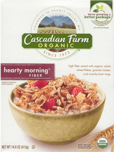 (image for) HEARTY MORNING FIBER CEREAL ORGANIC WHOLE WHEAT FLAKES & GRANOLA