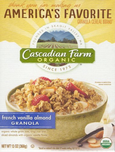 (image for) CASCADIAN FARM ORGANIC FRENCH VANILLA ALMOND GRANOLA