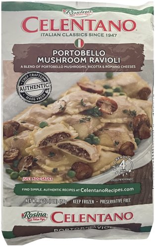 (image for) CELENTANO PORTOBELLO MUSHROOM RAVIOLI