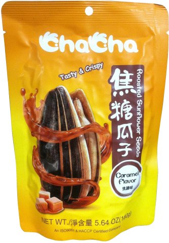 (image for) CHACHA ROASTED SUNFLOWER SEEDS CARAMEL FLAVOR