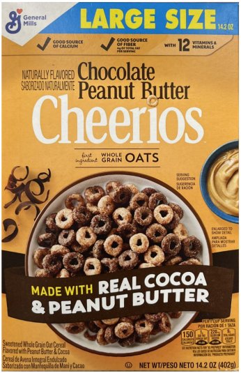 (image for) GENERAL MILLS CHEERIOS CHOCOLATE PEANUT BUTTER