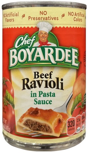 (image for) CHEF BOYARDEE BEEF RAVIOLI IN PASTA SAUCE