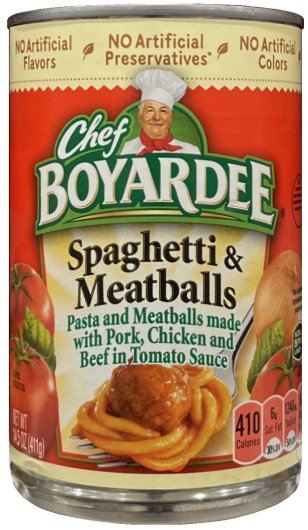 (image for) CHEF BOYARDEE SPAGHETTI & MEATBALLS