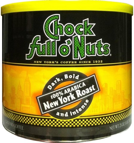 (image for) CHOCK FULL O' NUTS 100% ARABICA NEW YORK ROAST GROUND COFFEE