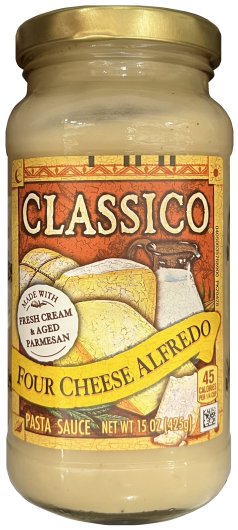 (image for) CLASSICO FOUR CHEESE ALFREDO PASTA SAUCE