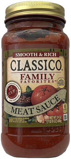 (image for) CLASSICO FAMILY FAVORITES MEAT SAUCE