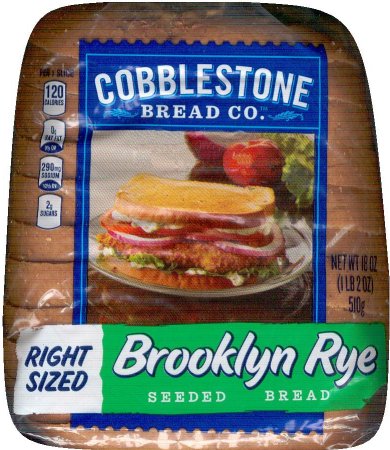 (image for) COBBLESTONE BROOKLYN RYE SEEDED BREAD