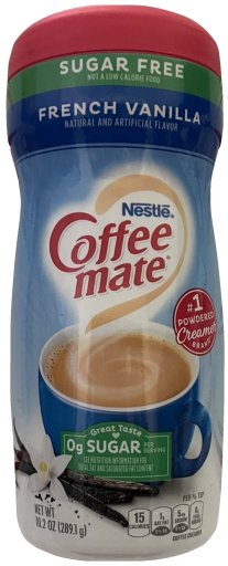 (image for) NESTLE COFFEE MATE SUGAR FREE FRENCH VANILLA CREAMER