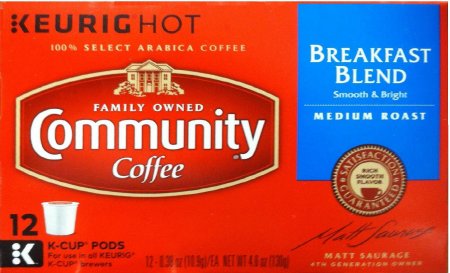 (image for) COMMUNITY COFFEE BREAKFAST BLEND MEDIUM ROAST K-CUP PODS