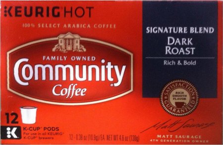 (image for) COMMUNITY COFFEE SIGNATURE BLEND DARK ROAST K-CUP PODS