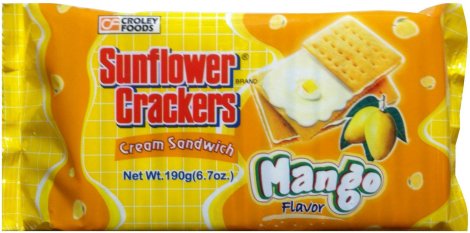 (image for) CROLEY SUNFLOWER CRACKERS MANGO CREAM SANDWICH