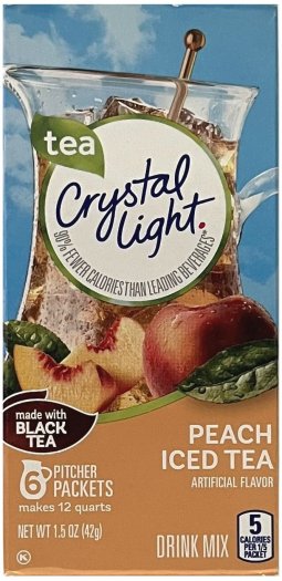 (image for) CRYSTAL LIGHT PEACH ICED TEA DRINK MIX