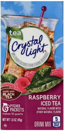 (image for) CRYSTAL LIGHT RASPBERRY ICED TEA DRINK MIX