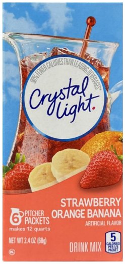 (image for) CRYSTAL LIGHT STRAWBERRY ORANGE BANANA DRINK MIX