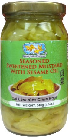 (image for) DOUBLE GOLDEN FISH SEASONED SWEETENED MUSTARD WITH SESAME OIL