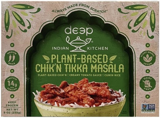 (image for) DEEP INDIAN KITCHEN PLANT-BASED CHIK'N TIKKA MASALA